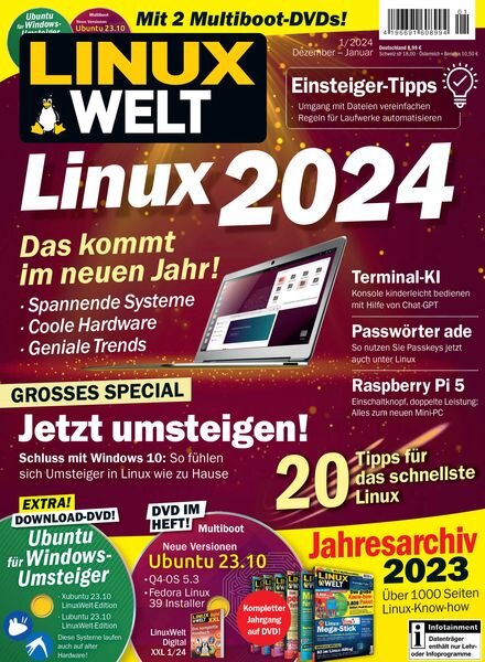 LinuxWelt – Januar 2024 Cover