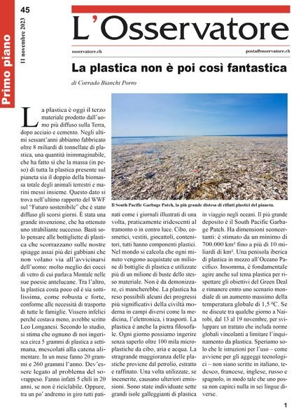 L’Osservatore – 11 Novembre 2023 Cover