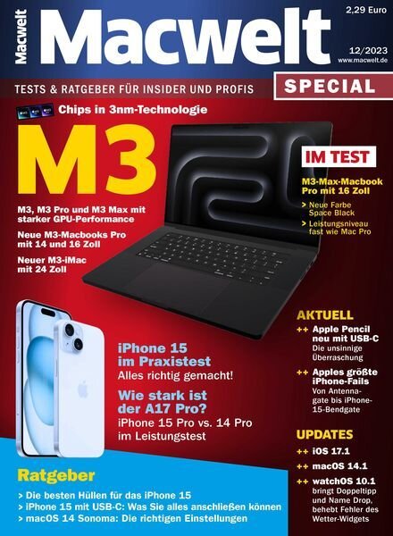 Macwelt Special – Dezember 2023 Cover