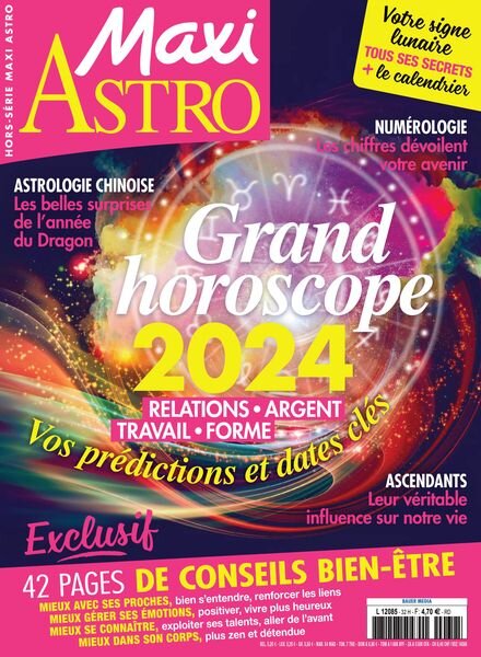 Maxi – Hors-Serie Astro N 32 – Grand Horoscope 2024 – Octobre 2023 Cover