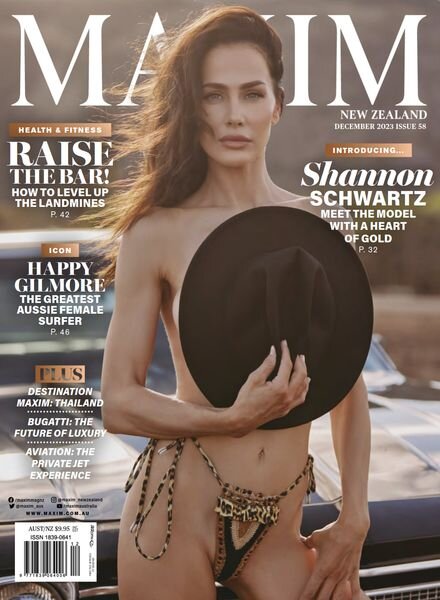 Maxim New Zealand – December 2023 Cover
