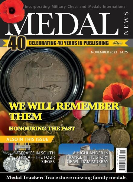 Medal News – November 2023 Cover