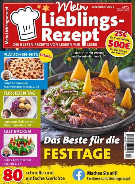 Mein Lieblingsrezept – Dezember 2023 Cover