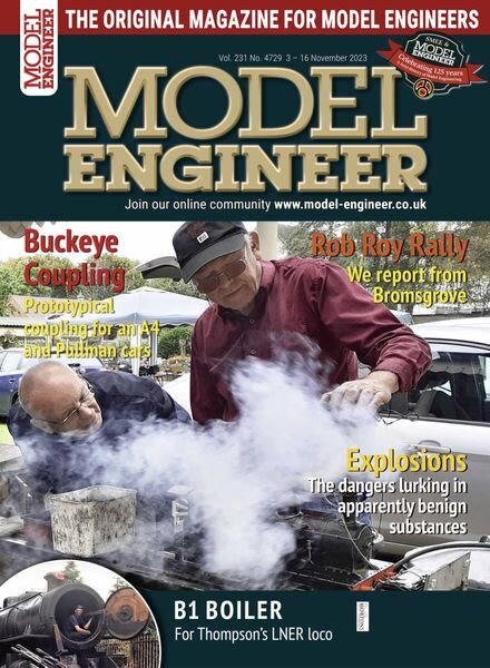 Model Engineer – Issue 4729 – 3 November 2023 Cover