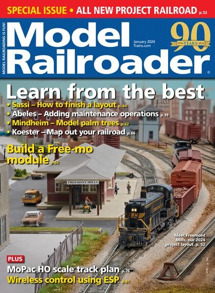 Model Railroader – January 2024 Cover