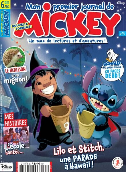 Mon Premier Journal de Mickey – Novembre 2023 Cover