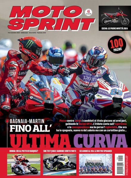 Moto Sprint – 7 Novembre 2023 Cover