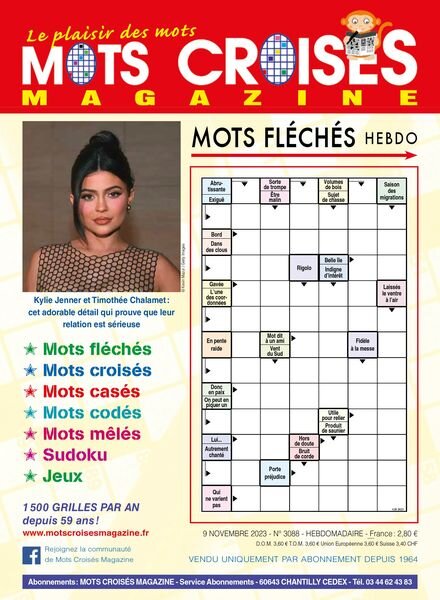 Mots Croises Magazine – 9 Novembre 2023 Cover