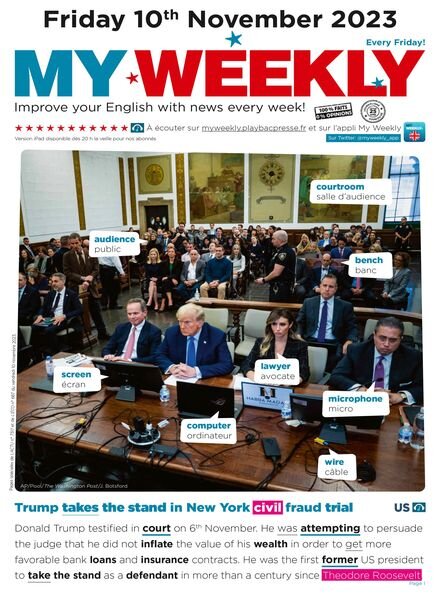 My Weekly fr – 10 Novembre 2023 Cover