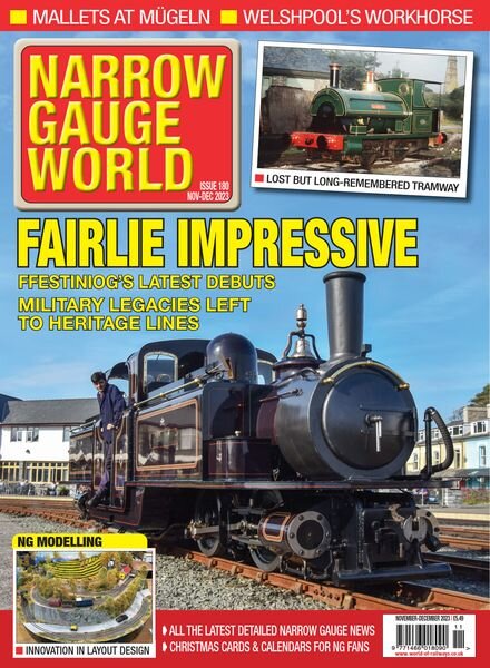 Narrow Gauge World – Issue 180 – November-December 2023 Cover