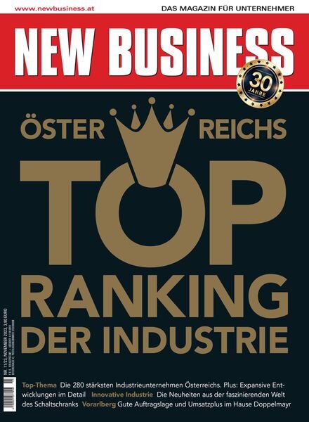 New Business Austria – November 2023 Cover