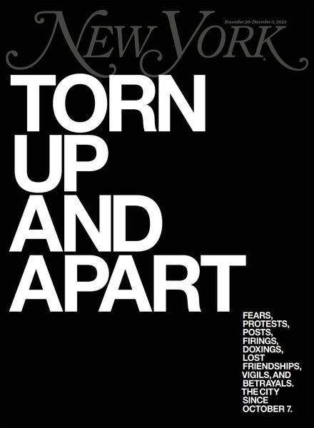 New York Magazine – November 20 2023 Cover