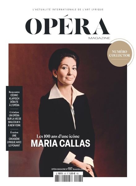 Opera Magazine – Novembre 2023 Cover