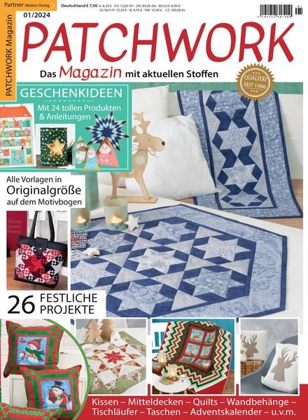 Patchwork Magazin – Januar 2024 Cover