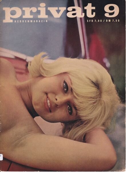 Privat Herrenmagazin – Nr 9 Cover