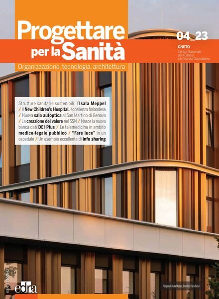 Progettare per la Sanita – Settembre 2023 Cover