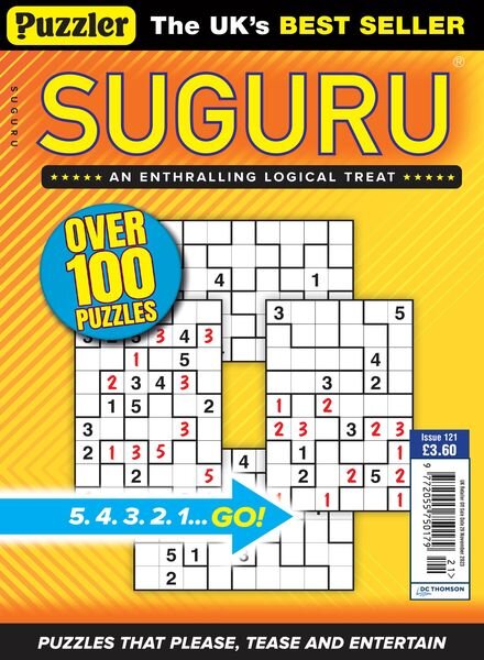 Puzzler Suguru – Issue 121 – 2 November 2023 Cover