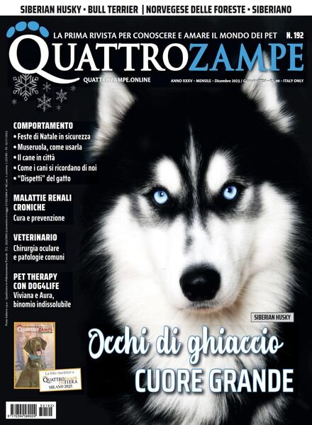 QuattroZampe – Dicembre 2023 – Gennaio 2024 Cover