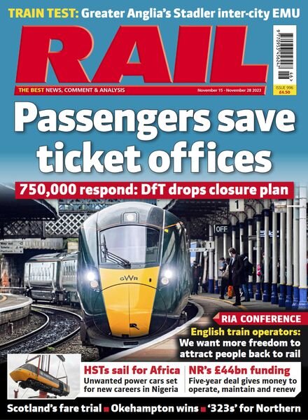 Rail – Issue 996 – November 15 2023 Cover