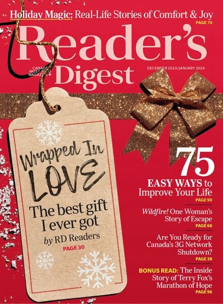 Reader’s Digest Canada – December 2023 – January 2024 Cover