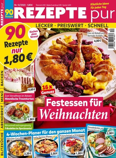 Rezepte pur – Dezember 2023 Cover