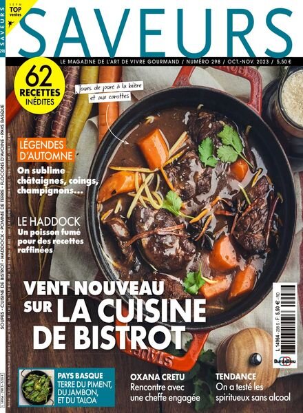 Saveurs France – Octobre-Novembre 2023 Cover