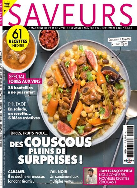 Saveurs France – Septembre 2023 Cover