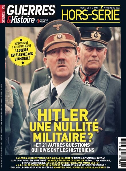 Science & Vie Guerres & Histoire – Hors-Serie N 16 – Novembre 2023 Cover