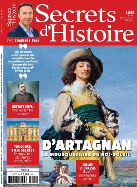 Secrets d’Histoire – Decembre 2023 – Janvier-Fevrier 2024 Cover