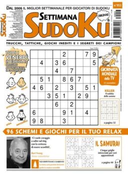 Settimana Sudoku – 17 Novembre 2023