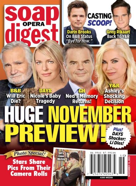 Soap Opera Digest – November 13 2023 Cover