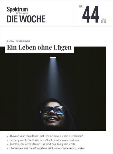 Spektrum Die Woche – 3 November 2023 Cover
