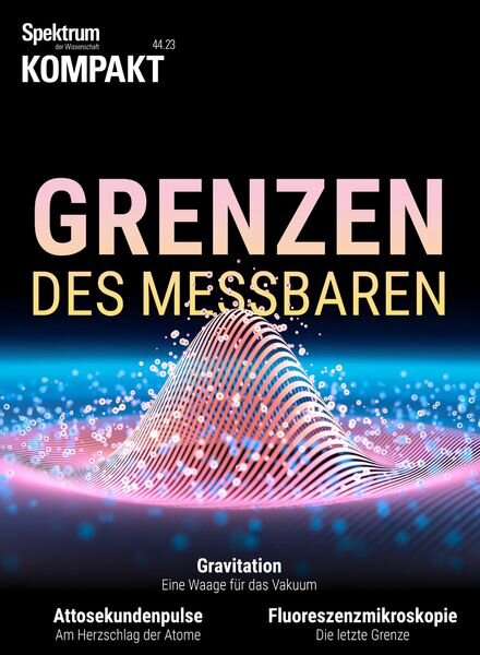 Spektrum Kompakt – Grenzen des Messbaren – 7 November 2023 Cover