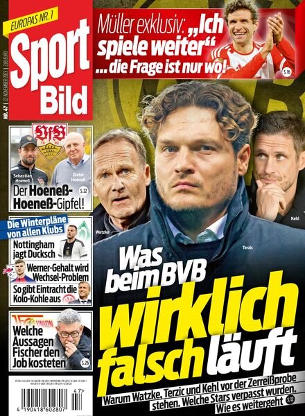 Sport Bild – 22 November 2023 Cover