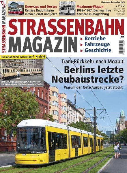 Strassenbahn – November-Dezember 2023 Cover