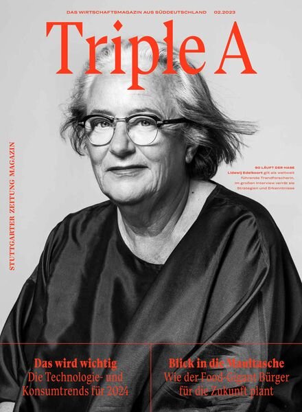 Stuttgarter Zeitung Magazin – November-Dezember 2023 Cover