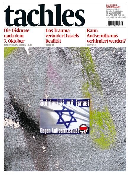 Tachles – 10 November 2023 Cover