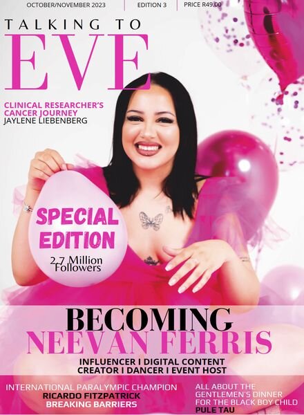 Talking to Eve – October-November 2023 Cover