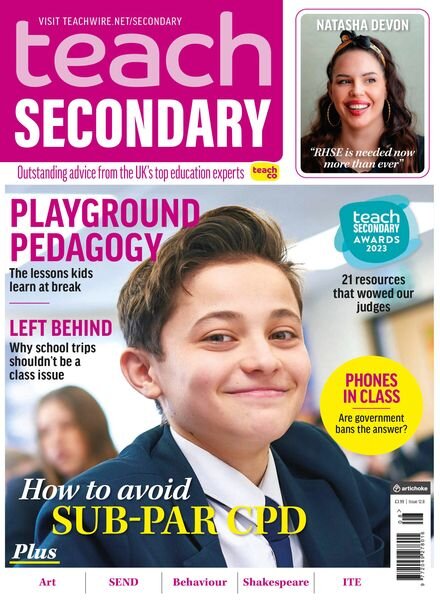 Teach Secondary – November 2023 Cover