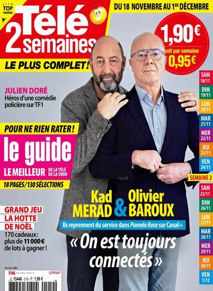 Tele 2 Semaines – 18 Novembre 2023 Cover