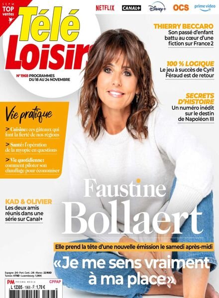 Tele Loisirs – 13 Novembre 2023 Cover