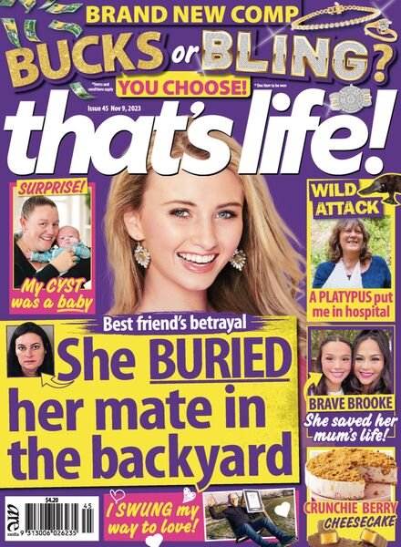 that’s life! Australia – Issue 45 – November 9 2023 Cover