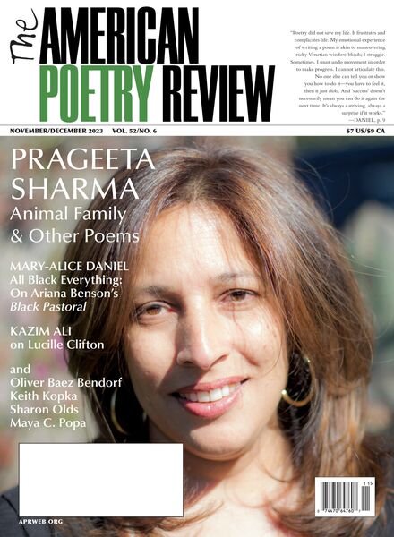 The American Poetry Review – November-December 2023 Cover