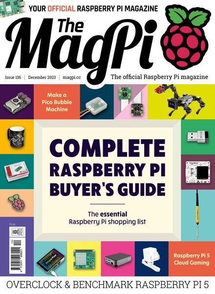 The MagPi – Issue 136 – December 2023 Cover
