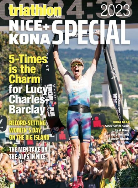 Triathlon Magazine Canada – Volume 18 Issue 5 – Nice & Kona Special 2023 Cover