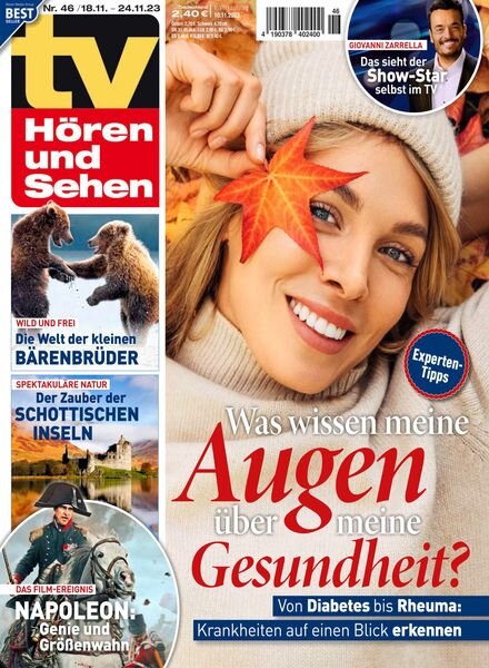 TV Horen und Sehen – 10 November 2023 Cover