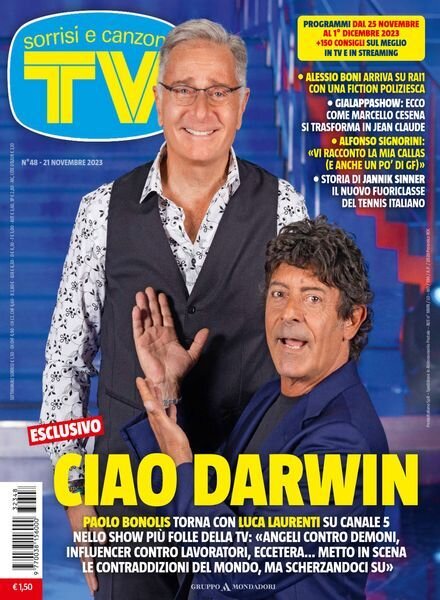 TV Sorrisi e Canzoni – 21 Novembre 2023 Cover