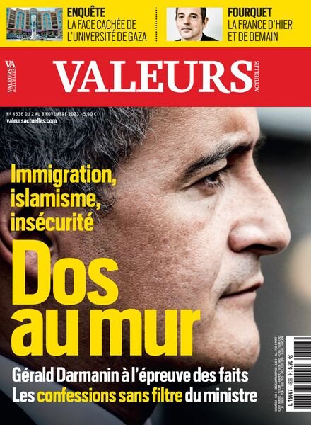 Valeurs Actuelles – 2 Novembre 2023 Cover