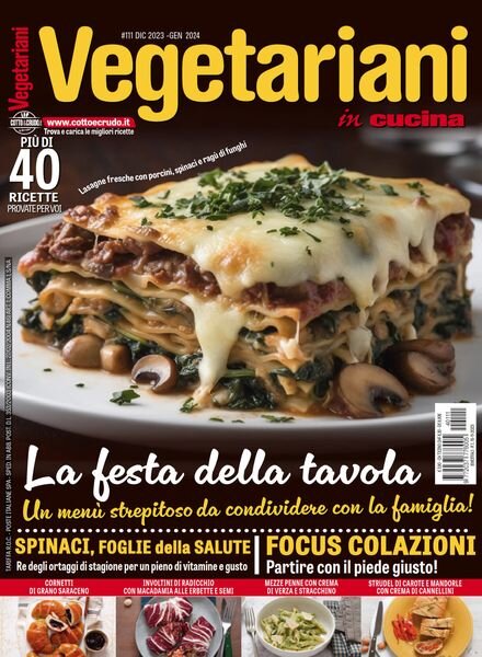 Vegetariani in Cucina – Dicembre 2023 – Gennaio 2024 Cover