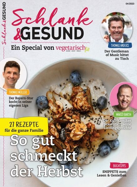 Vegetarisch Fit – Schlank & Gesund – November 2023 Cover